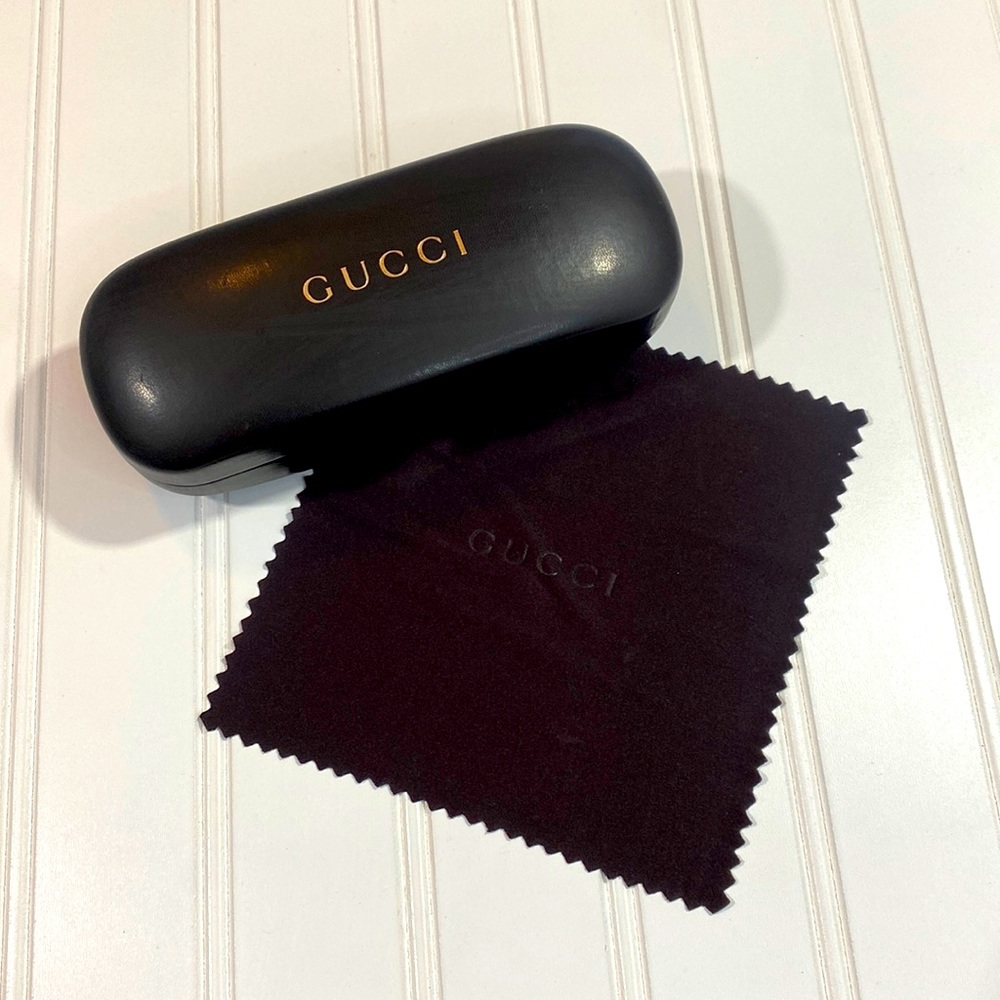 GUCCI Glasses Sunglasses Case with Microfiber Cloth